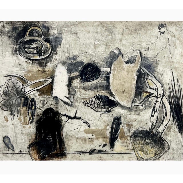 1980s 1980s Chihung Yang, Large Abstract Expressionist Taiwanese Painting Chihung Yang Chinese Art For Sale - Image 5 of 7