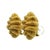 Vintage 18k Gold Sculptural Brutalist Clip-on Earrings, A Pair For Sale In Miami - Image 6 of 16