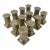 Godinger Silver Plate Architectural Columns Salt & Pepper Shakers-6 Sets For Sale