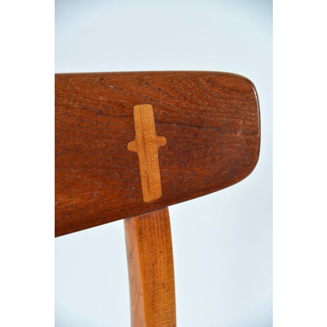 Vintage Danish CH-23 Dining Chairs in Beech and Teak by Hans J. Wegner for Carl Hansen & Søn, 1952, Set of 6 For Sale - Image 10 of 18