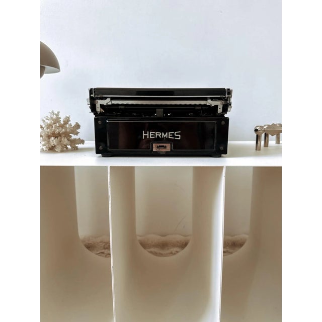 Vintage Hermes Media Black Typewriter from Paillard, 1940s For Sale - Image 16 of 16