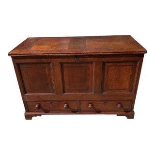 Antique 18th Century Georgian Chest With 2 Bottom Drawers For Sale