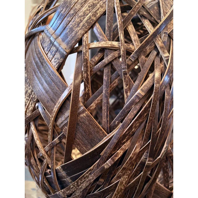 Contemporary Japanese Bamboo Art Sculpture Yamaguchi Ryuun For Sale - Image 12 of 13