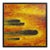 Comet Yellow Flare Hand Painted Original Art For Sale