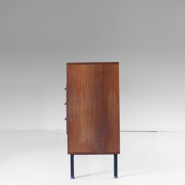 Mid-Century Modern Italian Teak Sideboard with Iron Legs and Brass Feet, 1960s For Sale - Image 6 of 12
