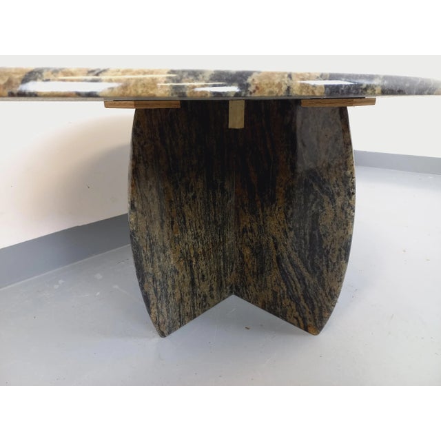 1970s Vintage Oval Marble Coffee Table, 1970s For Sale - Image 5 of 16