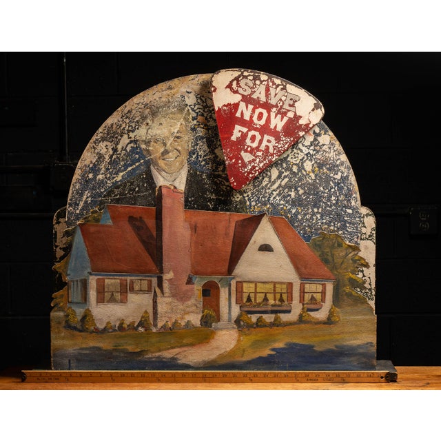 Beige Mid-20th Century Dimensional Mechanical Real Estate Advertising Display For Sale - Image 8 of 8