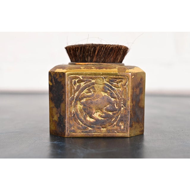 Tiffany Studios New York Zodiac Bronze Pen Brush For Sale - Image 9 of 13