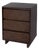 Halmstad 22 in. W Rectangular Wood Panel 3 Drawer Narrow Nightstand, Brown For Sale