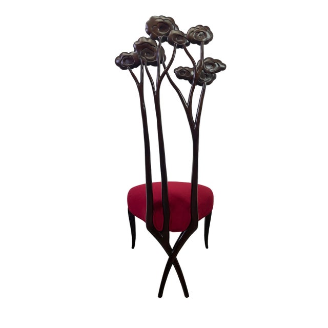 Christopher Guy Le Jardin Carved Floral Mahogany Dining Chairs, Set of 4 For Sale - Image 12 of 18