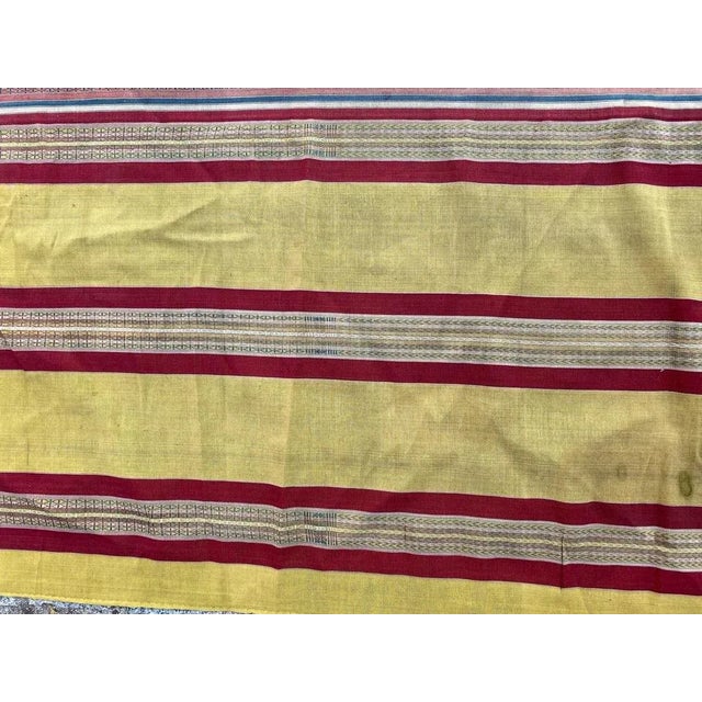 Antique Tunisian Long Woven Tissue, 1930s For Sale - Image 3 of 12