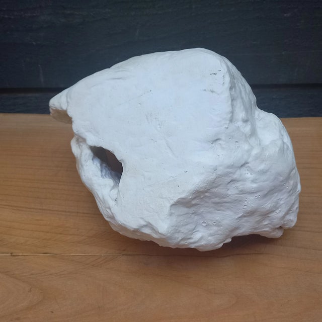 Cream Vintage Plaster Abstract Natural Color Palette Sculpture For Sale - Image 8 of 12