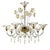Gold Romantic Murano Glass Chandelier with Floral Accents by Simoeng for Simoeng For Sale - Image 8 of 8