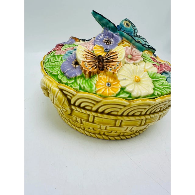 Ebeling & Reuss Vintage European Porcelain Lidded Bowl For Sale - Image 4 of 5