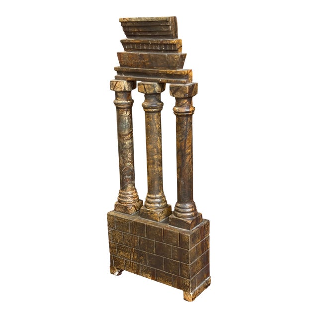 Antique Grand Tour Marble Model of Architectural Ruins For Sale