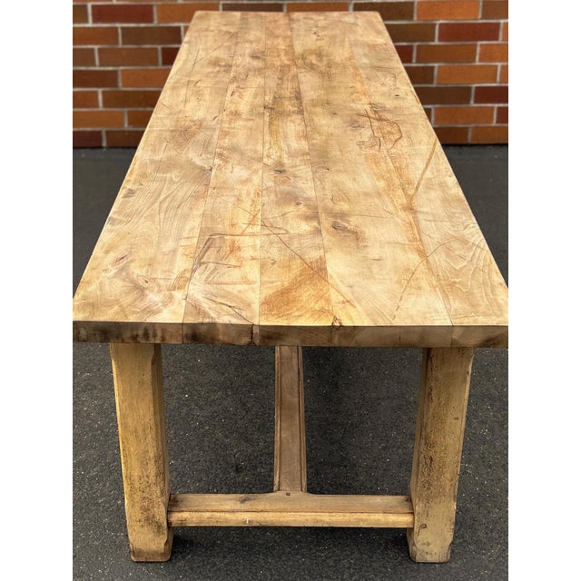 19th Century Oak Farmhouse Table For Sale - Image 11 of 18