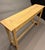 21st century handcrafted console table made from reclaimed quarter-sawn white oak, sourced from approximately 200-year-old...