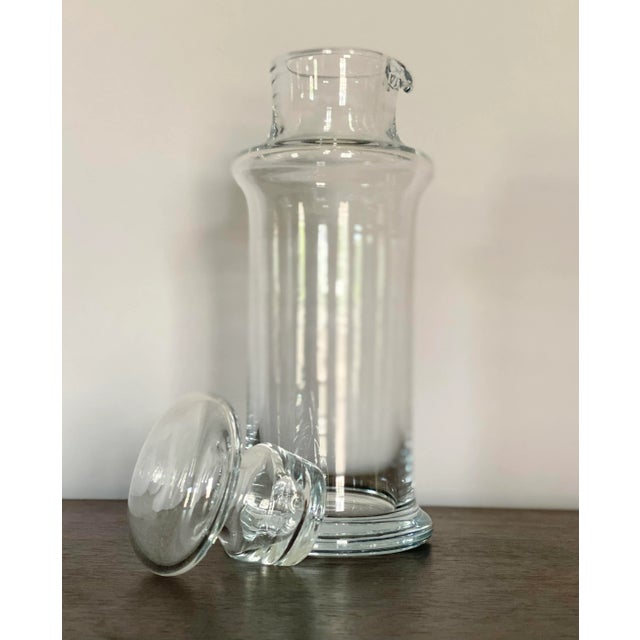 Holmegaard Vintage Mid Century Modern Per Lutken for Holmegaard Clear Glass Carafe or Spirits Bottle For Sale - Image 4 of 7