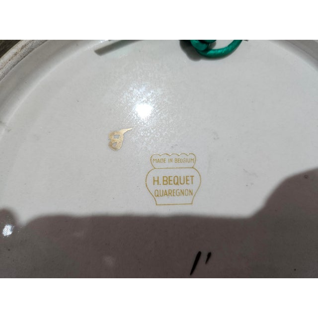 Ceramic Plate from H. Bequet Quaregnon, Belgium, 1950s For Sale - Image 10 of 15