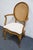 White Furniture White of Mebane Country French Provincial Caned Round Back Dining Arm Chair For Sale - Image 4 of 9