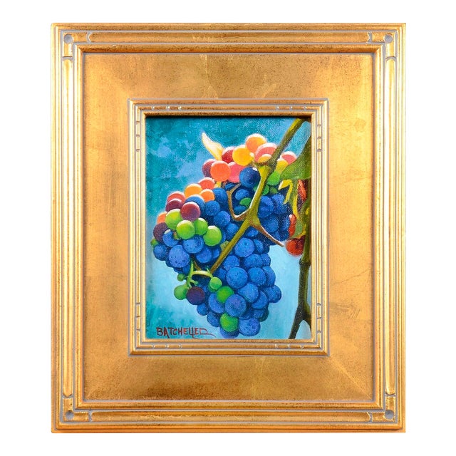 Keith Batcheller "Ready for Picken" Oil on Canvas, Framed For Sale