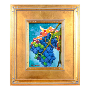 Keith Batcheller "Ready for Picken" Oil on Canvas, Framed