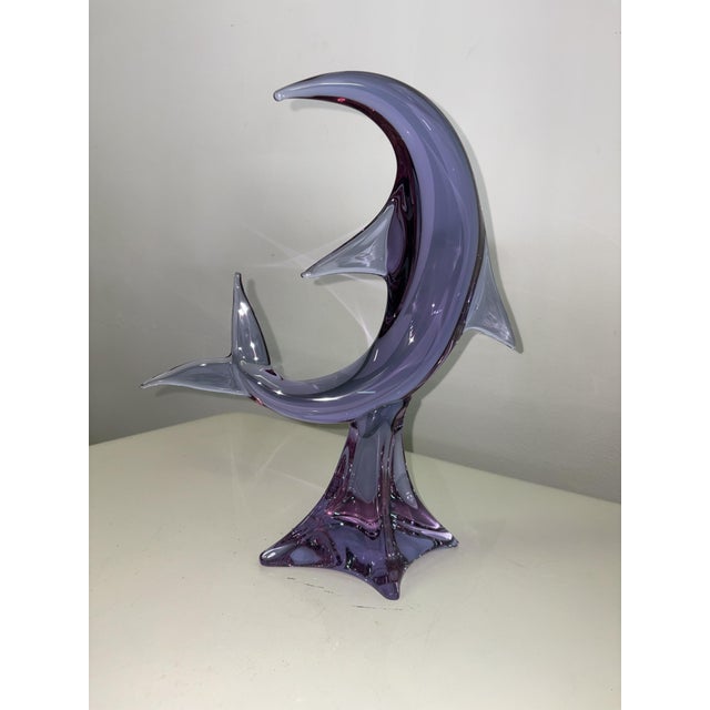 1970s Murano Glass Dolphin Sculpture by Licio Zanetti, 1970s For Sale - Image 5 of 5