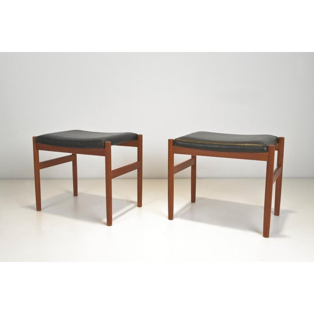 Set of Ottomans in Teak by Hugo Frandsen for Spøettrup Stolefabrik, Denmark, 1960s For Sale - Image 11 of 11