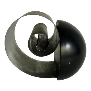 1930's Art Deco Snail Coil Bookend by Fred Farr for Revere For Sale