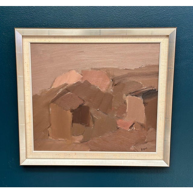 Rolf Magnusson, Muted Landscape, 1950s, Oil on Canvas, Framed For Sale - Image 7 of 18