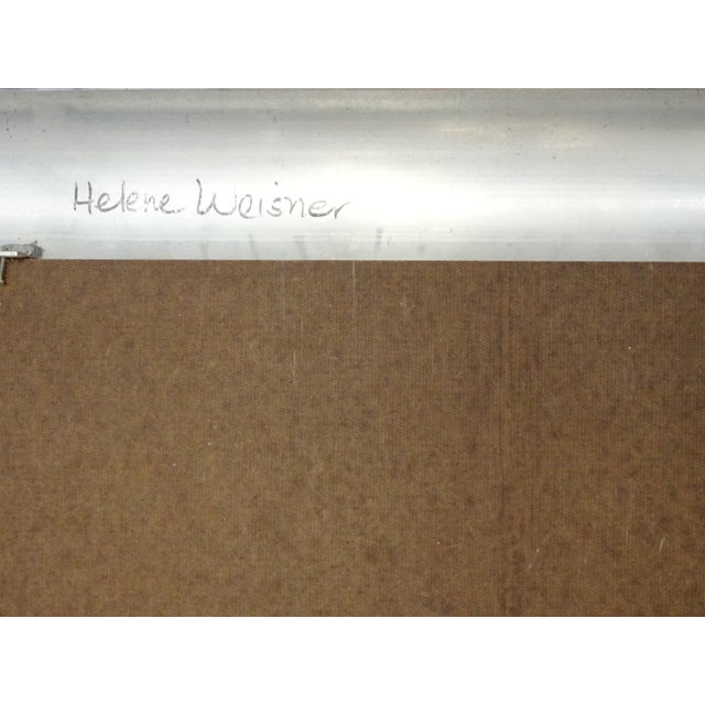 Vintage 1970s Mirror in Bullnose Aluminum Frame For Sale - Image 12 of 13