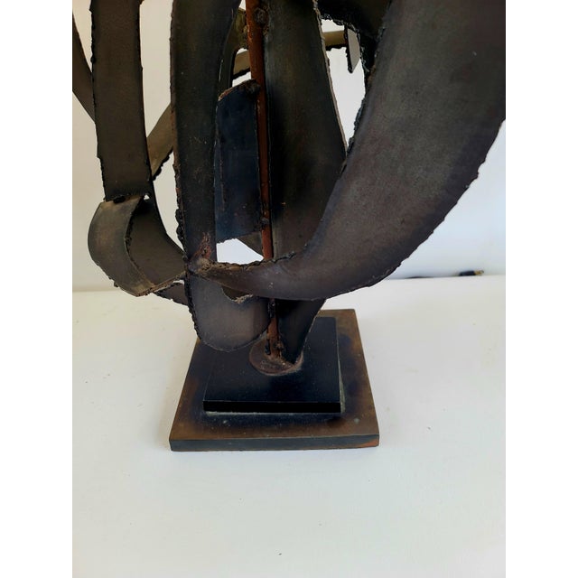 Metal 1960s Laurel Brutalist Sculptural Table Lamp For Sale - Image 7 of 10