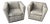 Lee Industries Modern Swivel Club Chairs, Set of 2 For Sale