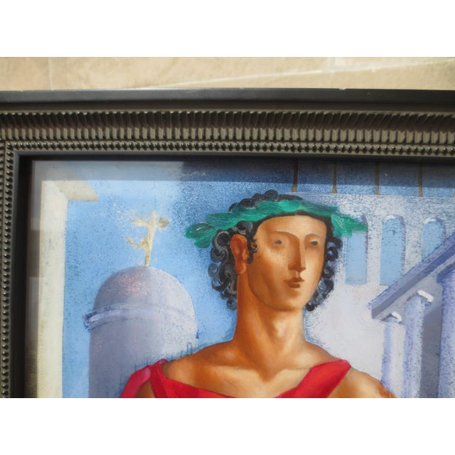Raoul Pene Du Bois Painting "Renaissance Prince " Mid Century For Sale In New York - Image 6 of 10