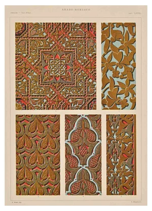 A. Alessio, Decorative Objects, Chromolithograph, Early 20th Century