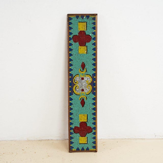 Vintage Glass Mosaic on Panel For Sale - Image 4 of 4