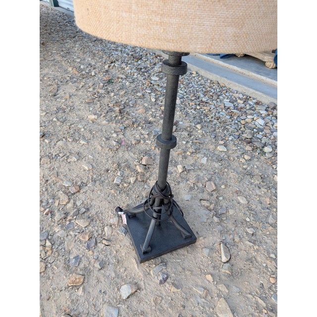 Vintage 3 Way Table Lamps With Shades - a Pair For Sale - Image 4 of 7