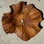Large Flat Wavy Leaf-Shaped Teak Pendant Light with Floral Design For Sale - Image 9 of 12
