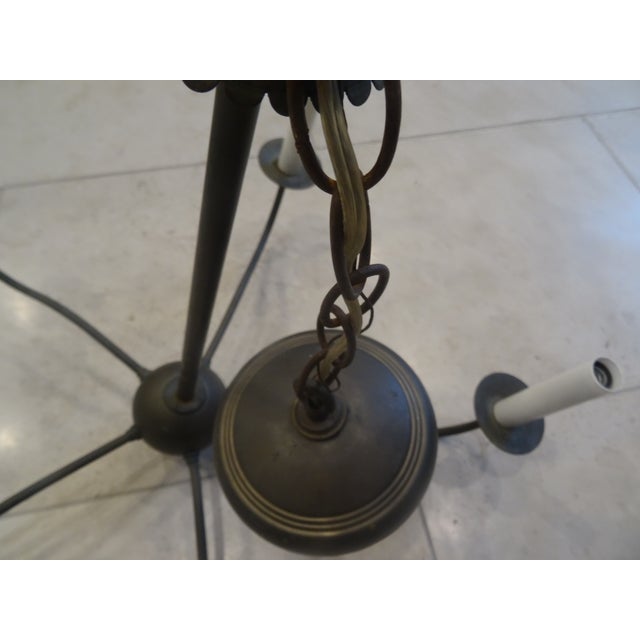 Brass Vintage New England Style Chandelier For Sale - Image 8 of 8