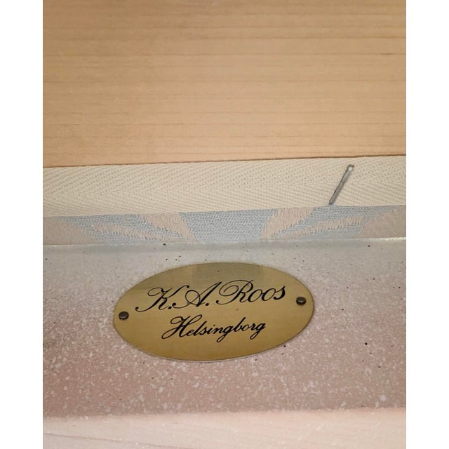 Late 20th Century Gustavian Painted Oval Dining Table Set For Sale - Image 12 of 12