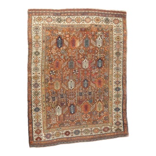 Antique Qashqai Shekarlou Rug 5'8'' X 7'7'' For Sale
