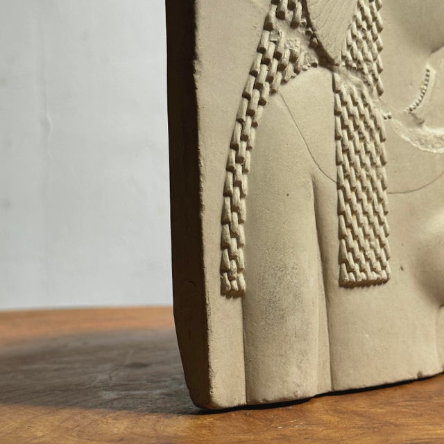 Vintage Plaster Bas-Relief Reproduction of Cleopatra Fragment | Chairish