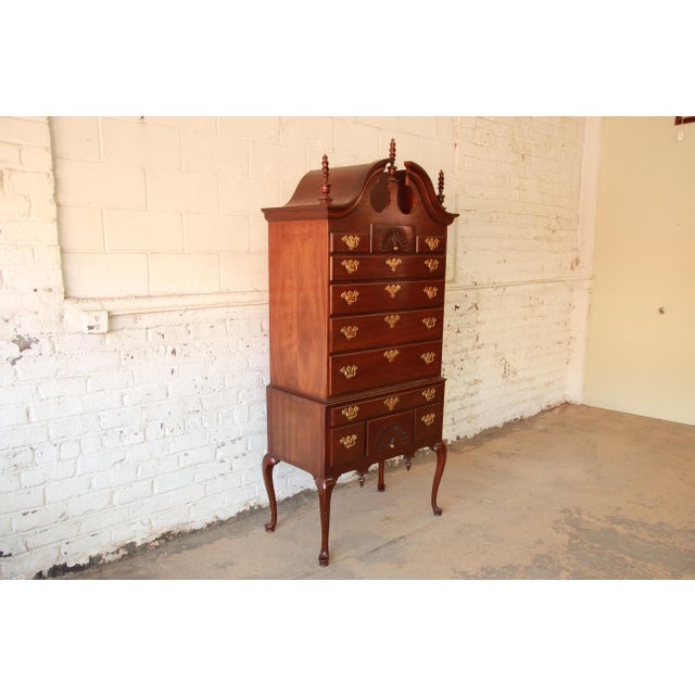 Councill Furniture Queen Anne Cherry Highboy Chest on ...