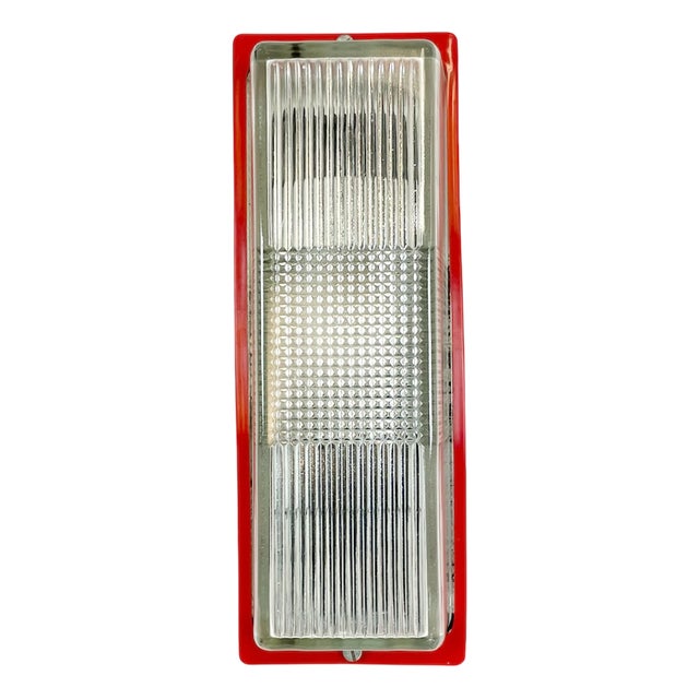 Industrial Red Bakelite Wall Light from Elektrosvit, 1970s For Sale