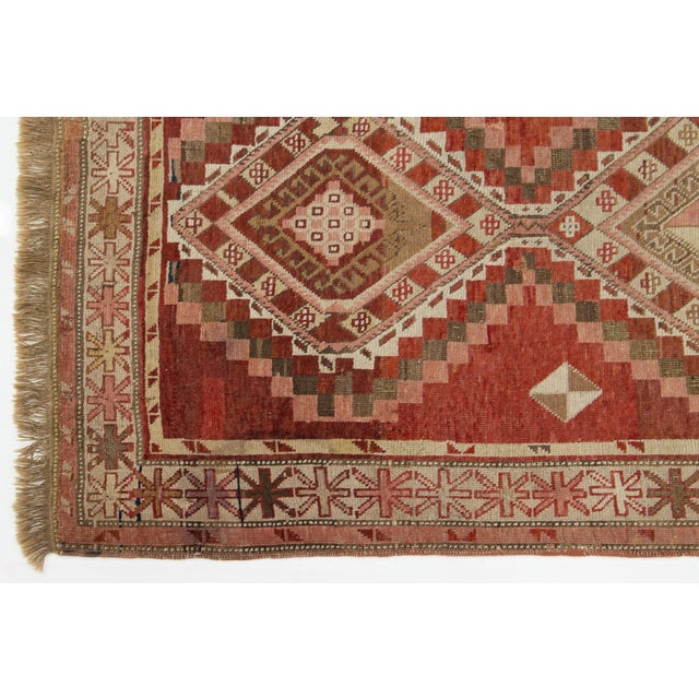 Textile 1900s Antique Malayer Wool Runner in Red- Rust Color For Sale - Image 7 of 9