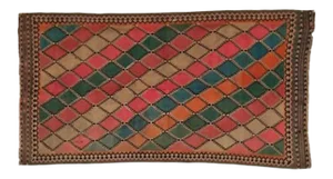 1920s Antique Persian Kilim Rug - 4'2" X 8'6"