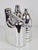 Ceramic Silver Ceramic Vases and Cleaning Bottles from Pols Potten, 1990s, Set of 3 For Sale - Image 7 of 13