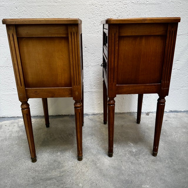 Louis XVI Style Bedside Tables, 1950s, Set of 2 For Sale - Image 11 of 15