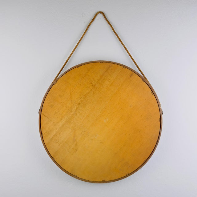 Mid-Century Wall Mirror in Teak, Italy, 1960s For Sale - Image 6 of 12