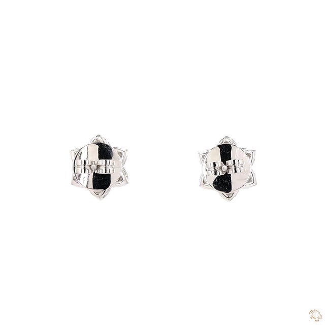 0.54 Carat Diamond Gold Earrings, Pair For Sale In New York - Image 6 of 9
